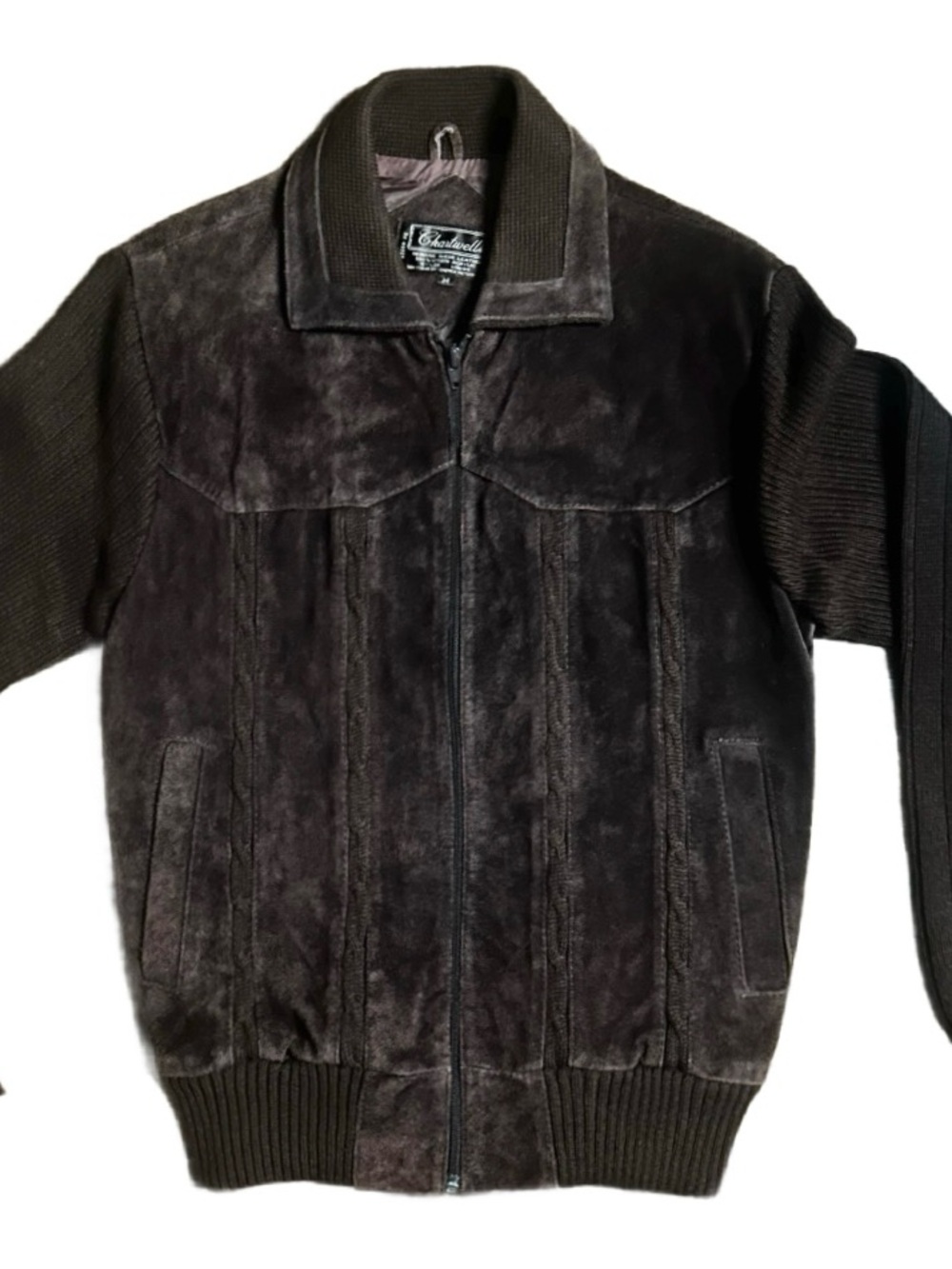 Chartwell ~ Vintage (1970’s) ~ Men’s Medium ~ Brown Genuine Suede Leather Jacket